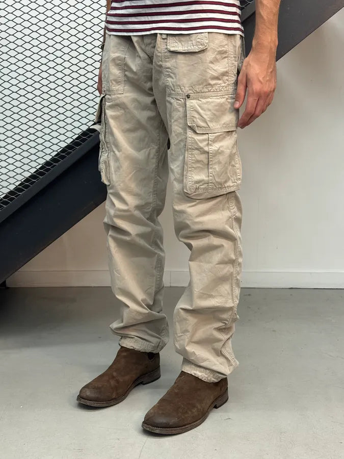 SS2004 Dolce & Gabbana Beige Military Cargo Pants xKZfHrz 3