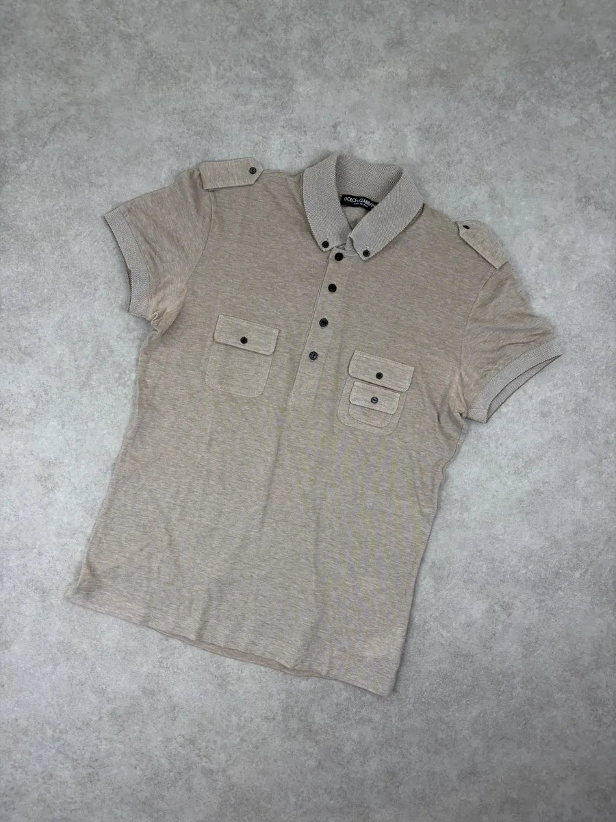 SS2008 Dolce & Gabbana Beige Multi Pockets Polo npQJYhN 6