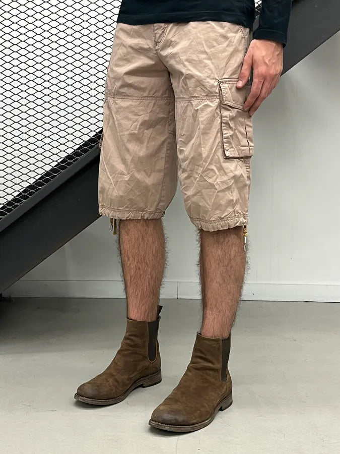 SS2008 Dolce & Gabbana Beige Cargo Shorts lxCEIFz 2