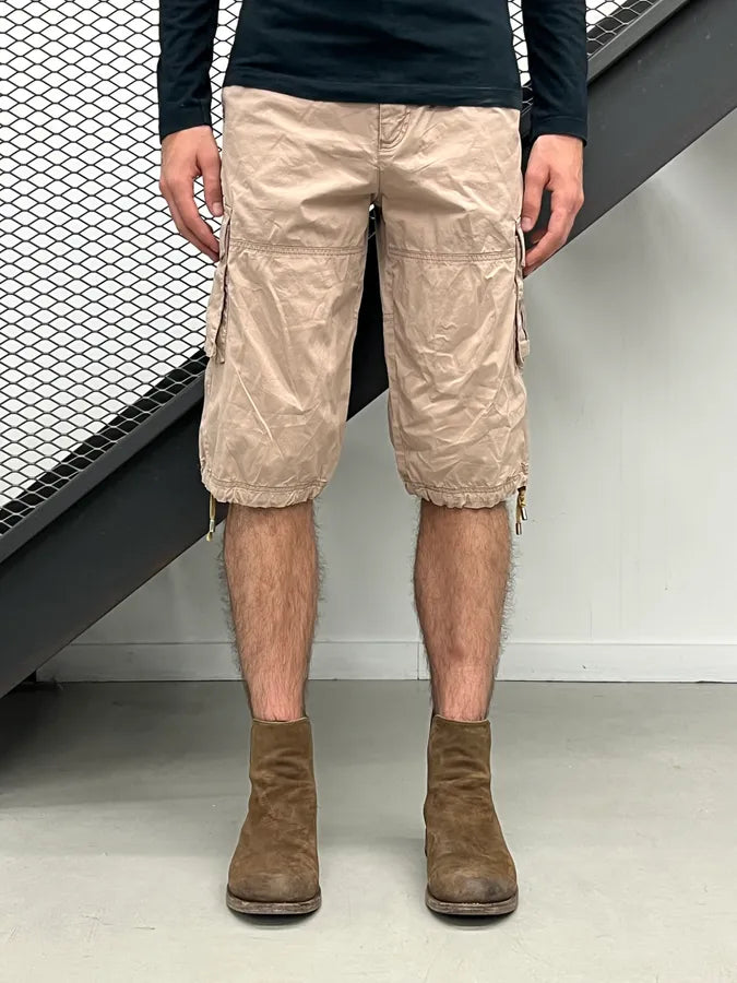 SS2008 Dolce & Gabbana Beige Cargo Shorts lxCEIFz 1