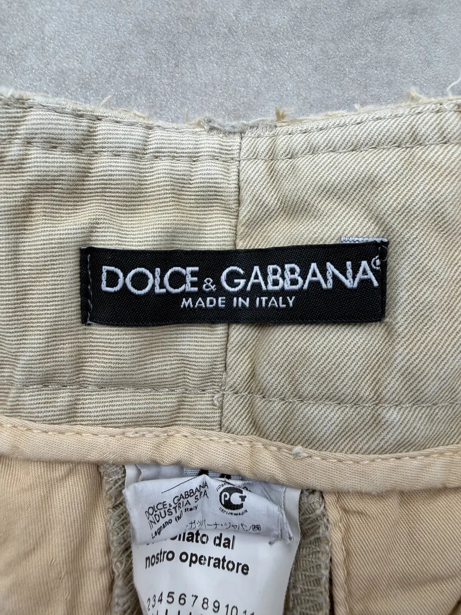 2010s Dolce & Gabbana Beige Cargo Shorts AbSfyAt 6