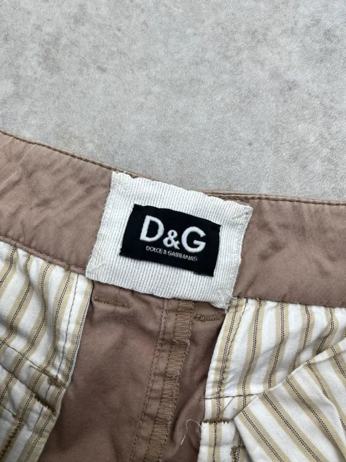 SS2008 Dolce & Gabbana Beige Cargo Shorts lxCEIFz 10