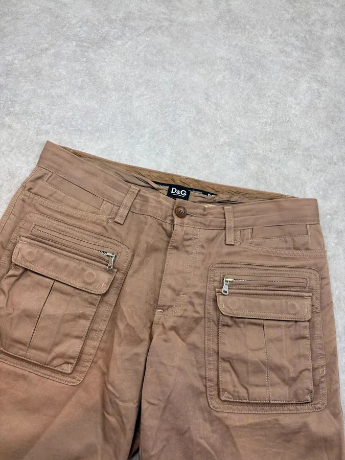 2000s Dolce & Gabbana Beige Cargo Shorts yViiXTA 4