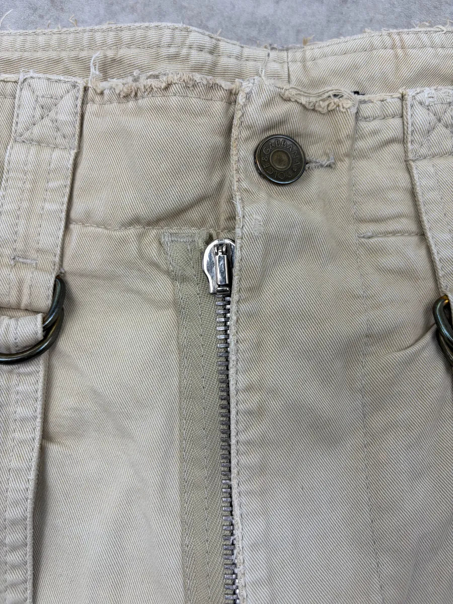 2010s Dolce & Gabbana Beige Cargo Shorts AbSfyAt 8
