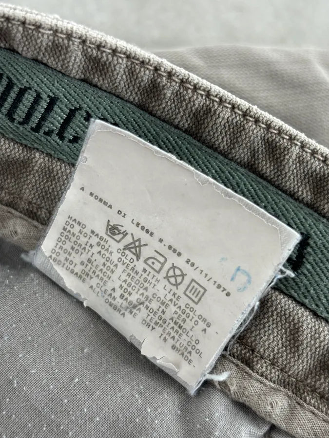 SS2006 Dolce & Gabbana Beige Cozy Cotton Pants aQdWfHV 12