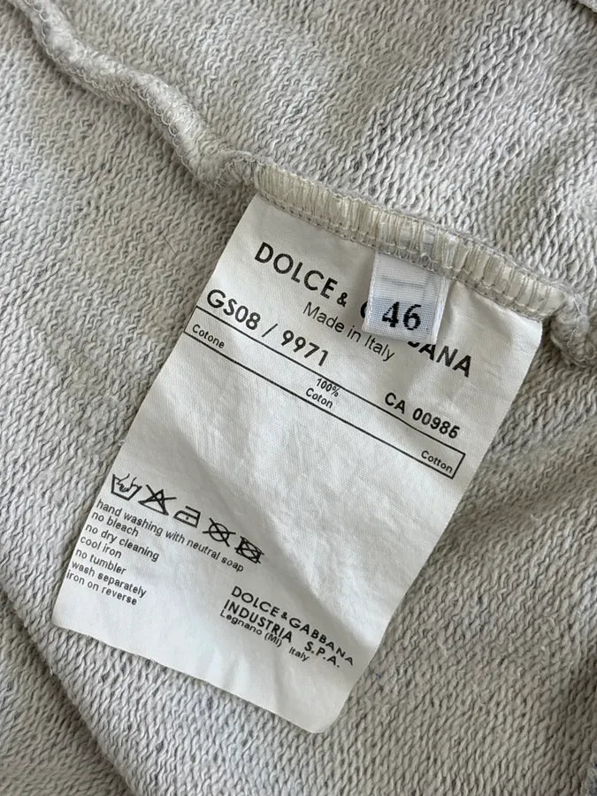 AW2005 Dolce & Gabbana Grey & Purple Logo Zip-Up Sweater aRsPPOc 9