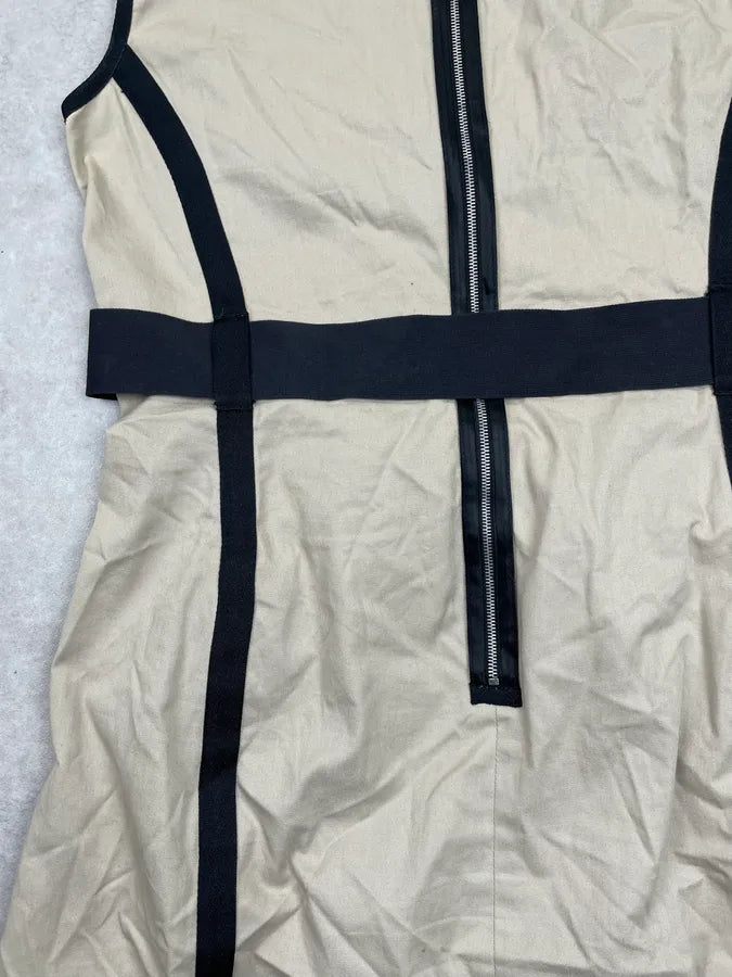 2000s Dolce & Gabbana Beige Bondage Multi-Pocket Cargo Dress rGuDNZs 6