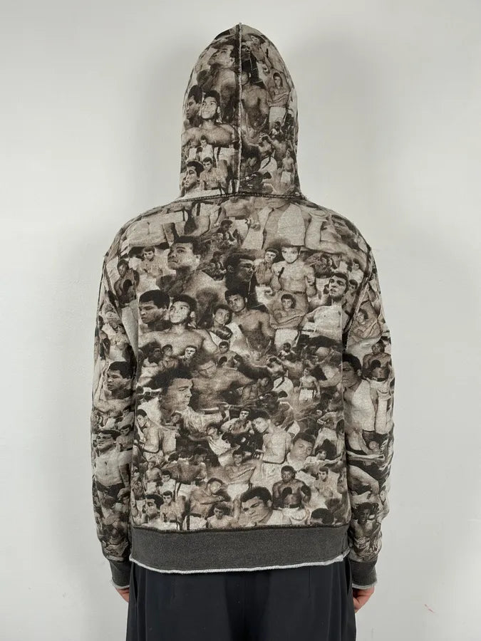 SS2011 Dolce & Gabbana Mohamed Ali Boxing Photo Print Hoodie wrEXNfF 2