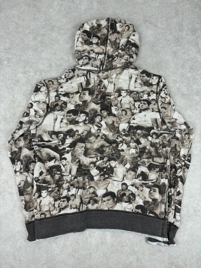 SS2011 Dolce & Gabbana Mohamed Ali Boxing Photo Print Hoodie wrEXNfF 4