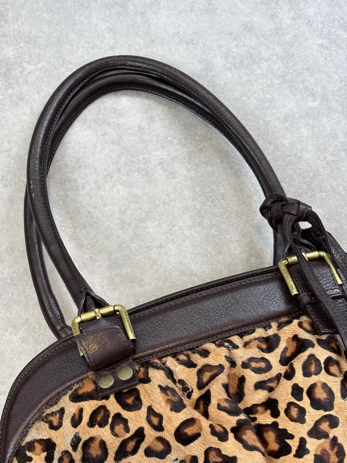 Dolce & Gabbana Beige Leopard Print Calf Hair Handle Bag SndDpbc 10