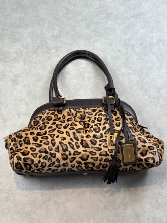 Dolce & Gabbana Beige Leopard Print Calf Hair Handle Bag SndDpbc 6