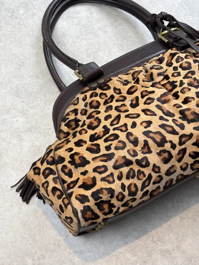 Dolce & Gabbana Beige Leopard Print Calf Hair Handle Bag SndDpbc 7