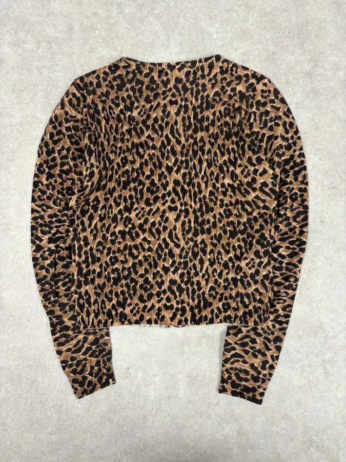 Dolce & Gabbana Wool Leopard Print Cardigan Sweater JVBcdAV 4