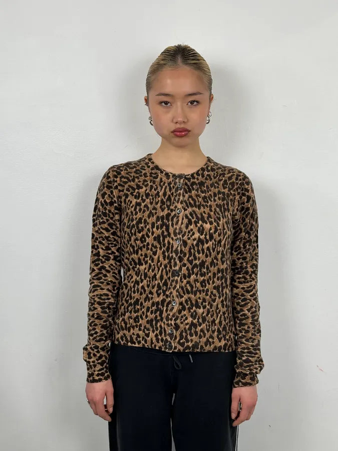 Dolce & Gabbana Wool Leopard Print Cardigan Sweater JVBcdAV 1
