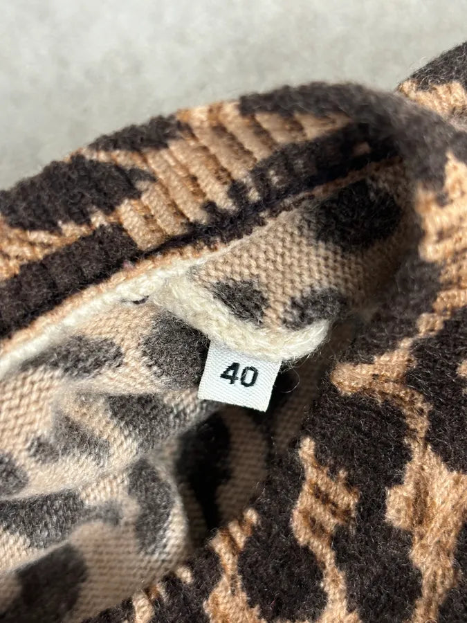 Dolce & Gabbana Wool Leopard Print Cardigan Sweater JVBcdAV 7