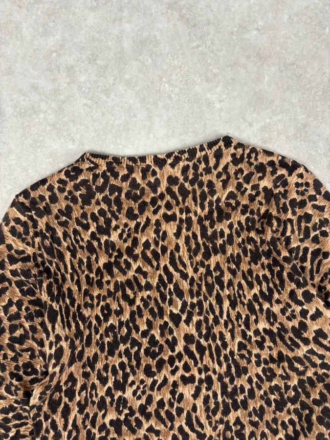 Dolce & Gabbana Wool Leopard Print Cardigan Sweater JVBcdAV 5