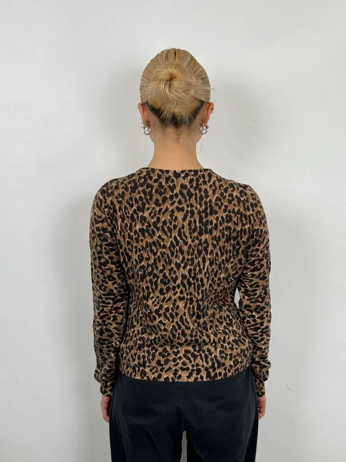 Dolce & Gabbana Wool Leopard Print Cardigan Sweater JVBcdAV 2