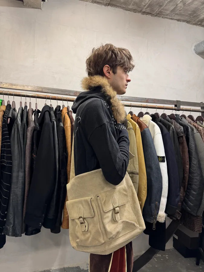 Dolce & Gabbana Beige Suede Bag (OS) 4