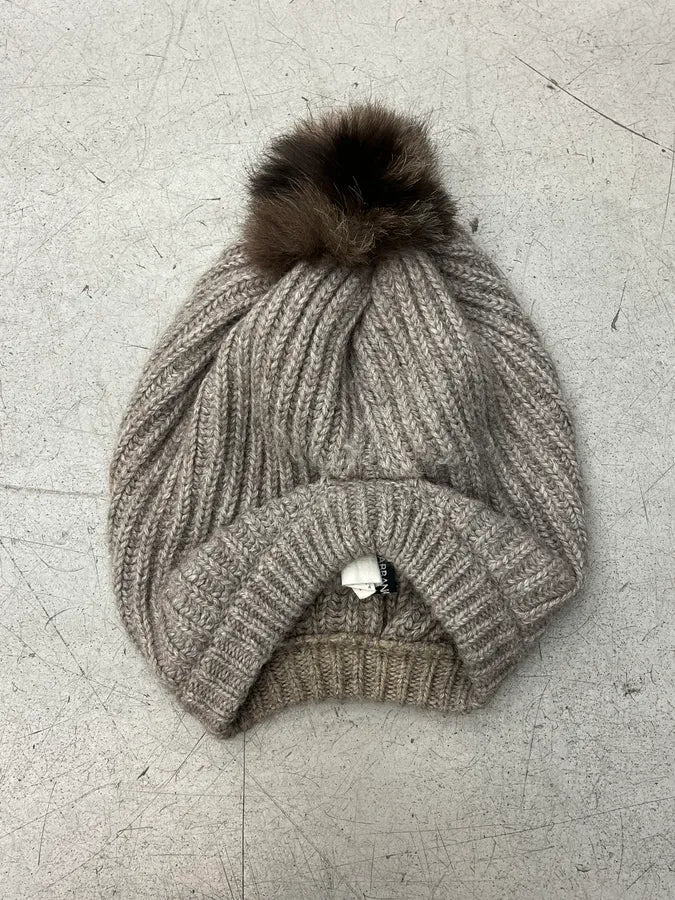2000s Dolce & Gabbana Beige Wool Beanie Hat cEBnoqr 4