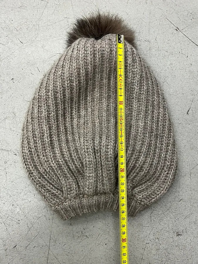 2000s Dolce & Gabbana Beige Wool Beanie Hat cEBnoqr 7