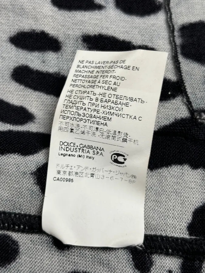 2010s Dolce & Gabbana Blue Wool Leopard Print Cardigan Sweater BbvIZaE 10