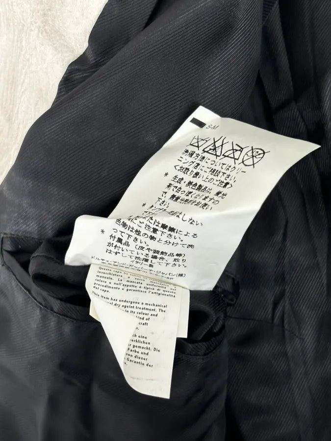 2000s Dolce & Gabbana Biker White Faded Leather Jacket nVMiPFI 11