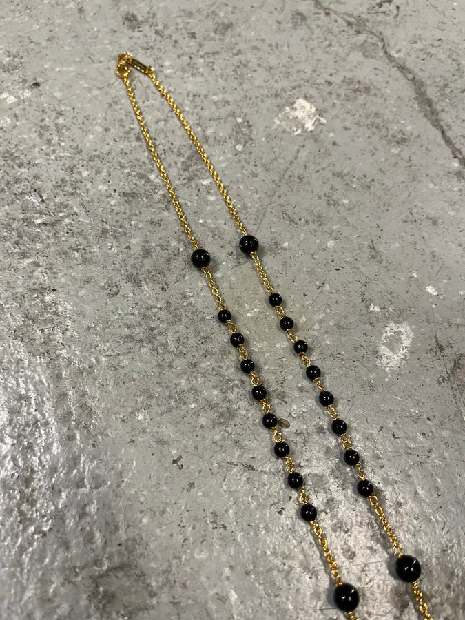 Dolce & Gabbana Black & Gold Rosary Necklace (OS) zAztyPS 2
