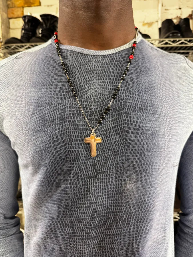 Dolce & Gabbana Black & Red Cross Necklace aOnDMxV 1