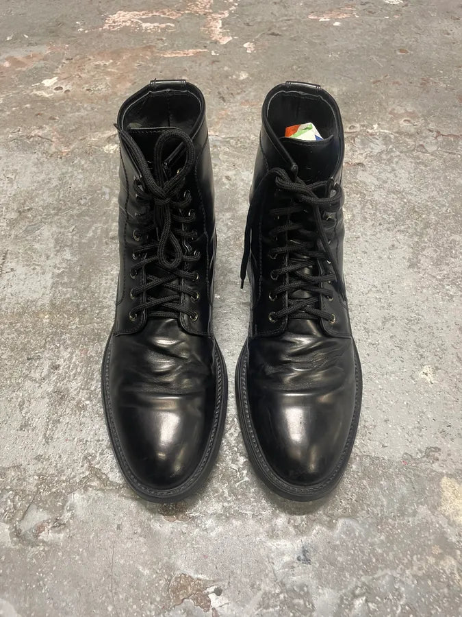 Dolce & Gabbana Black Ankle Pure Leather Boots (44eu/us10) qQExtwI 2