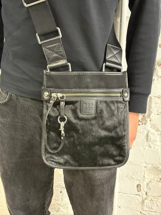 Dolce & Gabbana Black Calf Hair Crossbody Bag pSgCjqw 2