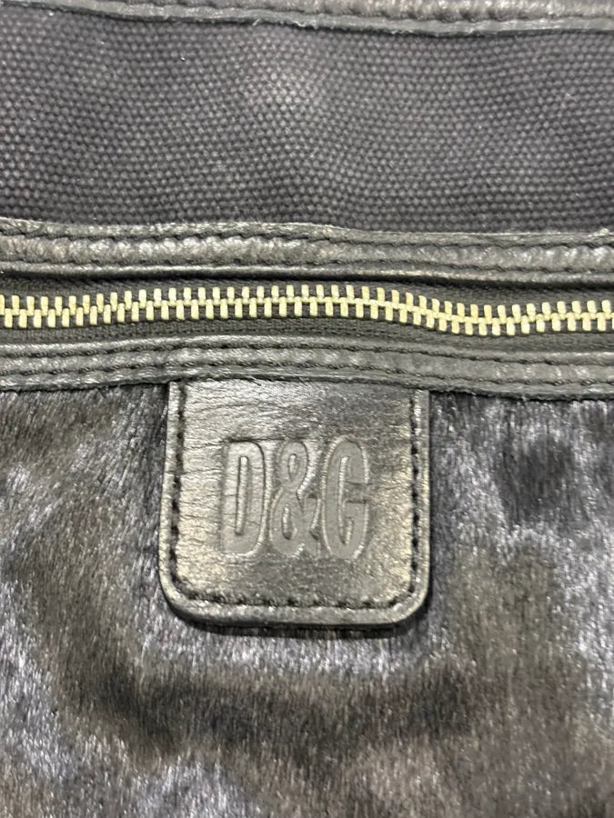 Dolce & Gabbana Black Calf Hair Crossbody Bag pSgCjqw 8