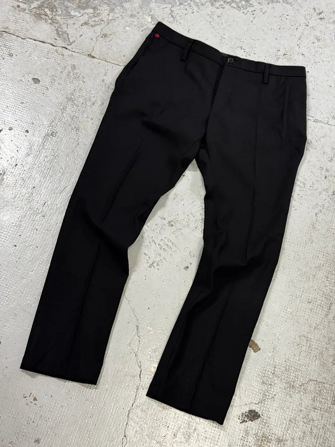 2000s Dolce & Gabbana Black Classy Striped Pants GKDYHXW 5