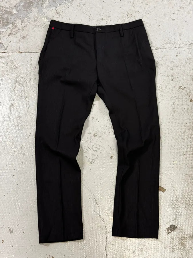 2000s Dolce & Gabbana Black Classy Striped Pants GKDYHXW 3