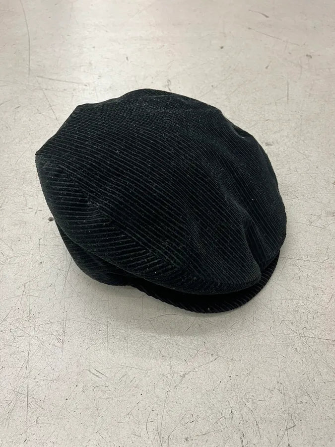 FW2005 Dolce & Gabbana Black Corduroy Coppola Hat GXytXYB 6