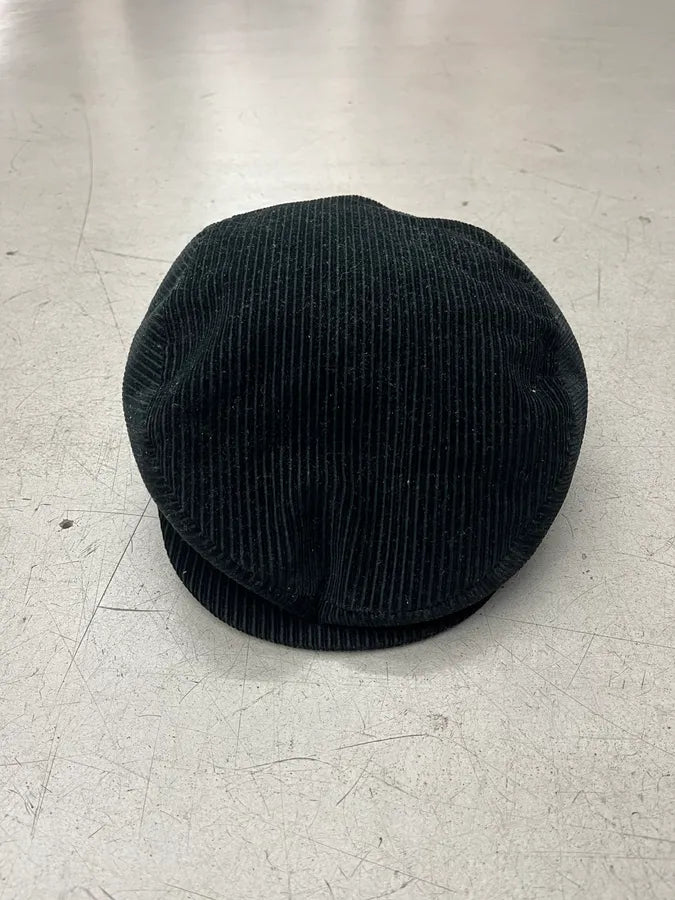 FW2005 Dolce & Gabbana Black Corduroy Coppola Hat GXytXYB 7
