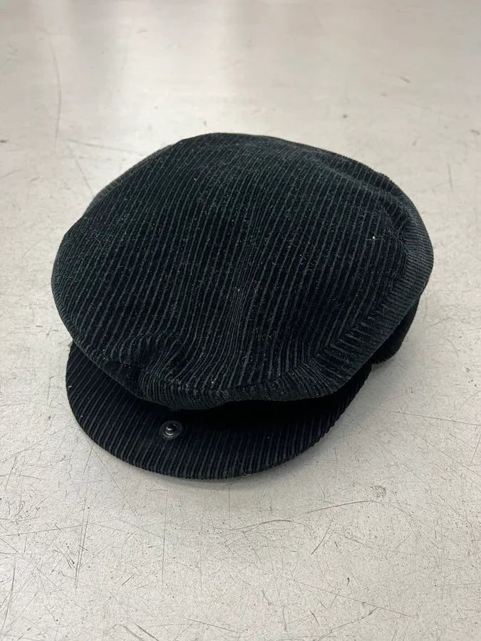 FW2005 Dolce & Gabbana Black Corduroy Coppola Hat GXytXYB 1