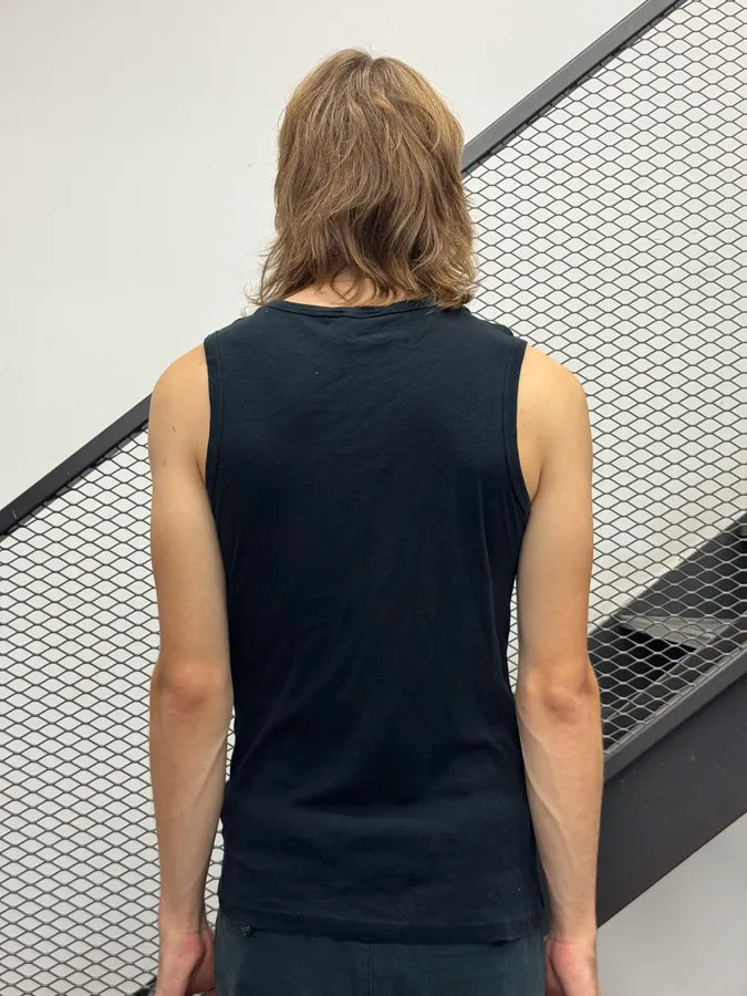 AW2003 Dolce & Gabbana Black Belt Strap Tank Top QjxdVBE 1