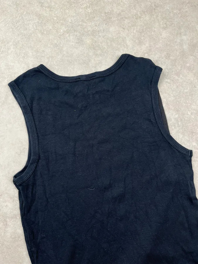 AW2003 Dolce & Gabbana Black Belt Strap Tank Top QjxdVBE 4