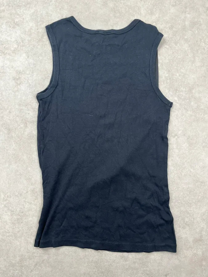 AW2003 Dolce & Gabbana Black Belt Strap Tank Top QjxdVBE 3