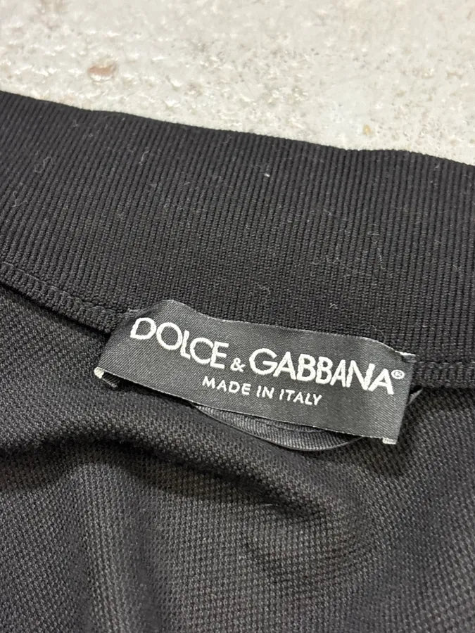 2010s Dolce & Gabbana Black Contrast Stripe Bomber Jacket iamQDfy 8