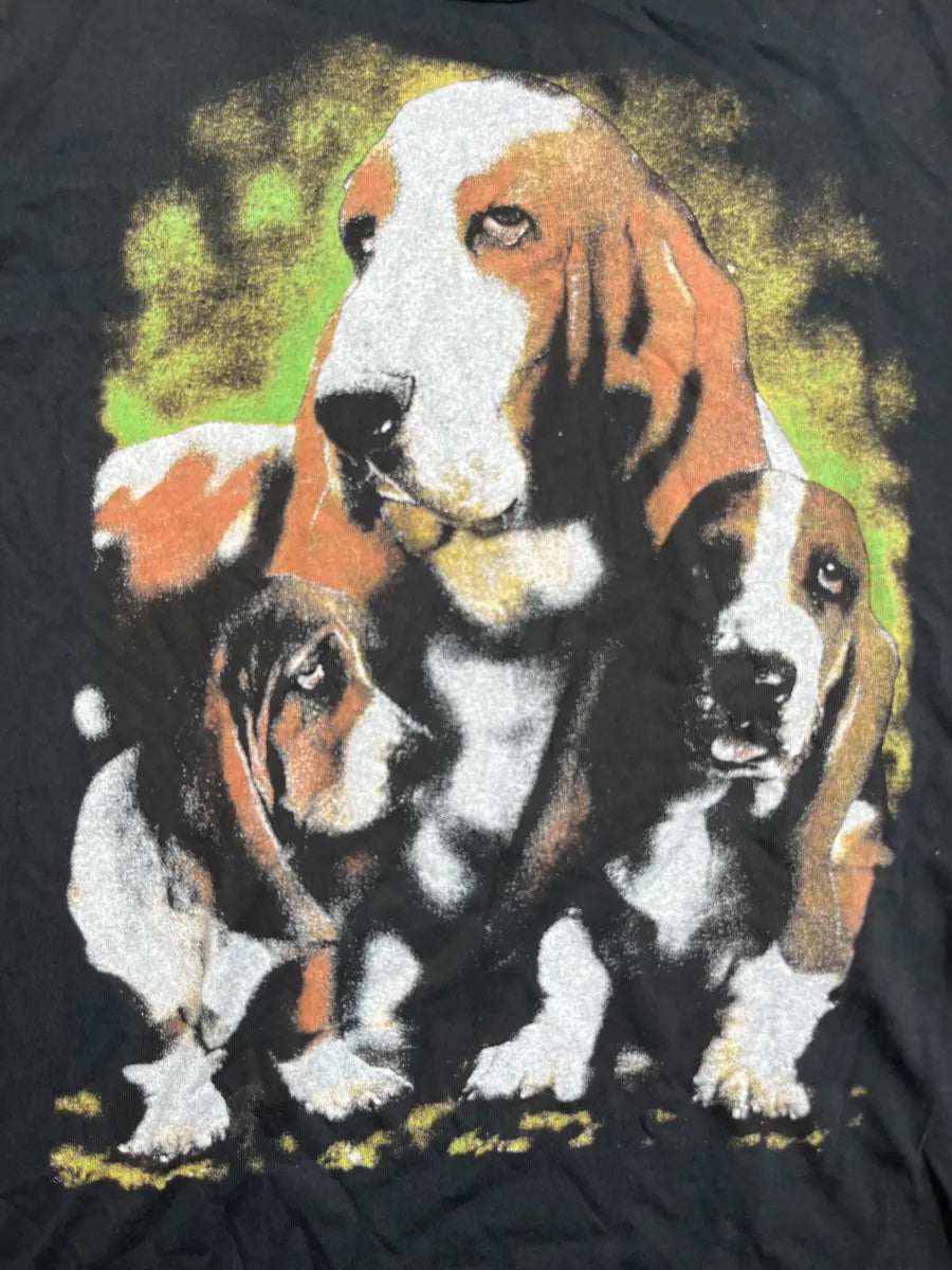 Dolce & Gabbana Black Lazy Relaxed Dog Graphic T-Shirt RYMKIgn 7