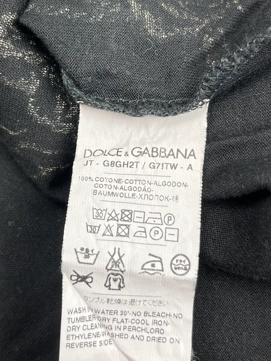2010s Dolce & Gabbana Black Royal Floral T-Shirt uqzEmWI 8