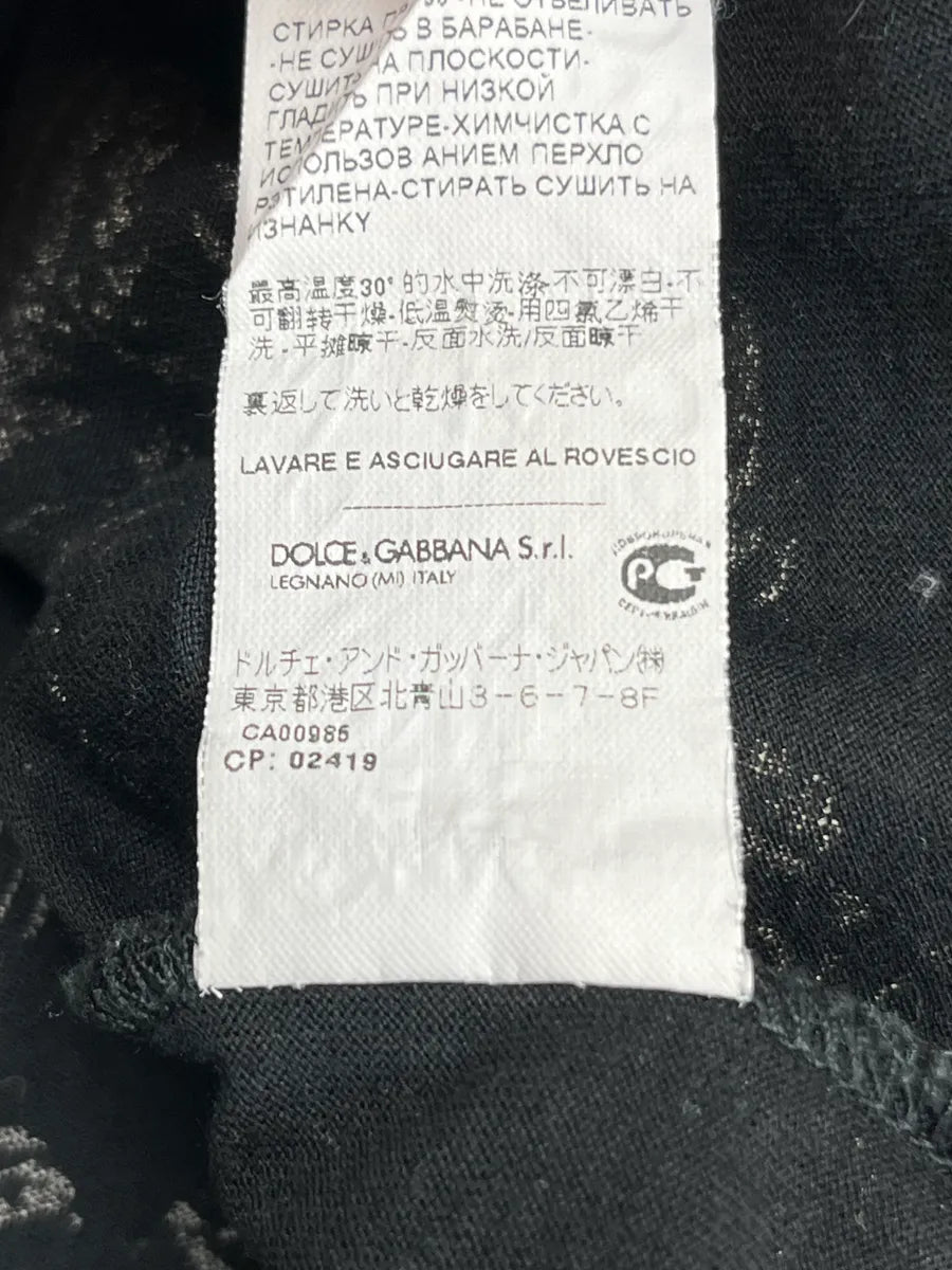 2010s Dolce & Gabbana Black Royal Floral T-Shirt uqzEmWI 9