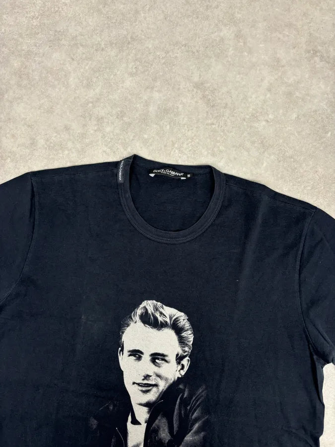 Dolce & Gabbana Black James Dean Portrait T-Shirt KlnJdcI 3