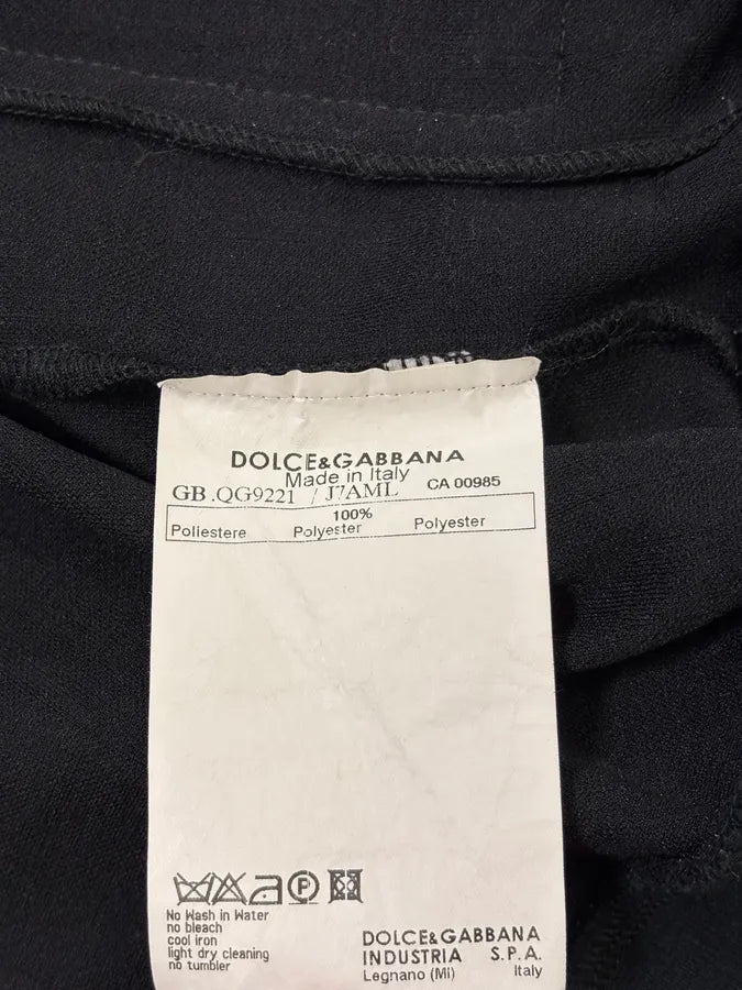 2000s Dolce & Gabbana Black Cotton Zip-up Lined Sweater  tnTiewI 11