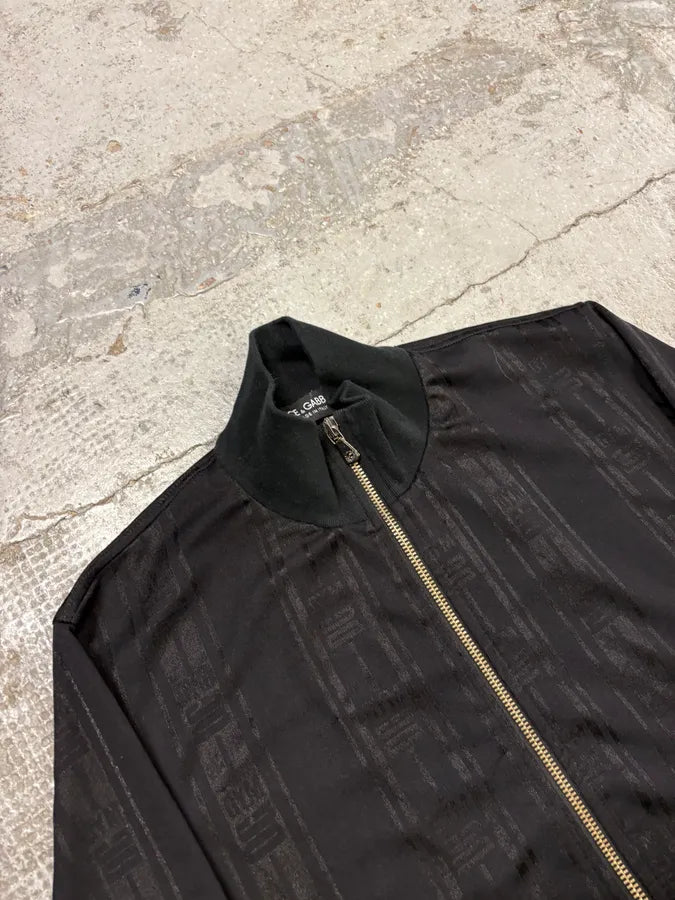 2000s Dolce & Gabbana Black Cotton Zip-up Lined Sweater  tnTiewI 4