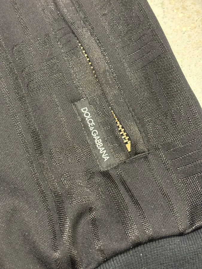 2000s Dolce & Gabbana Black Cotton Zip-up Lined Sweater  tnTiewI 9