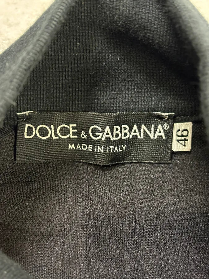 2000s Dolce & Gabbana Black Cotton Zip-up Lined Sweater  tnTiewI 10