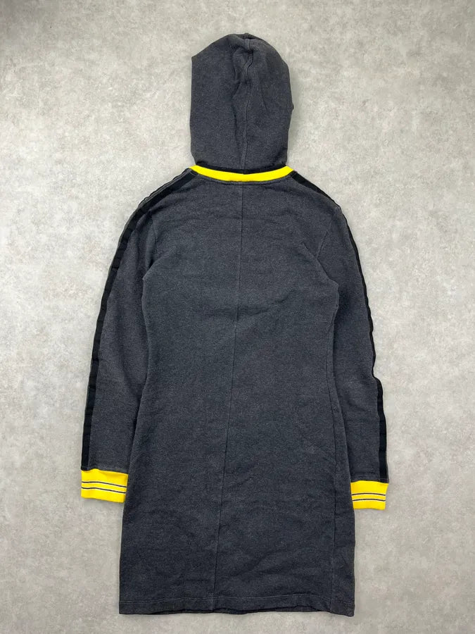 AW2003 Dolce & Gabbana Black Cotton Hoodie Dress NXMgdSs 3