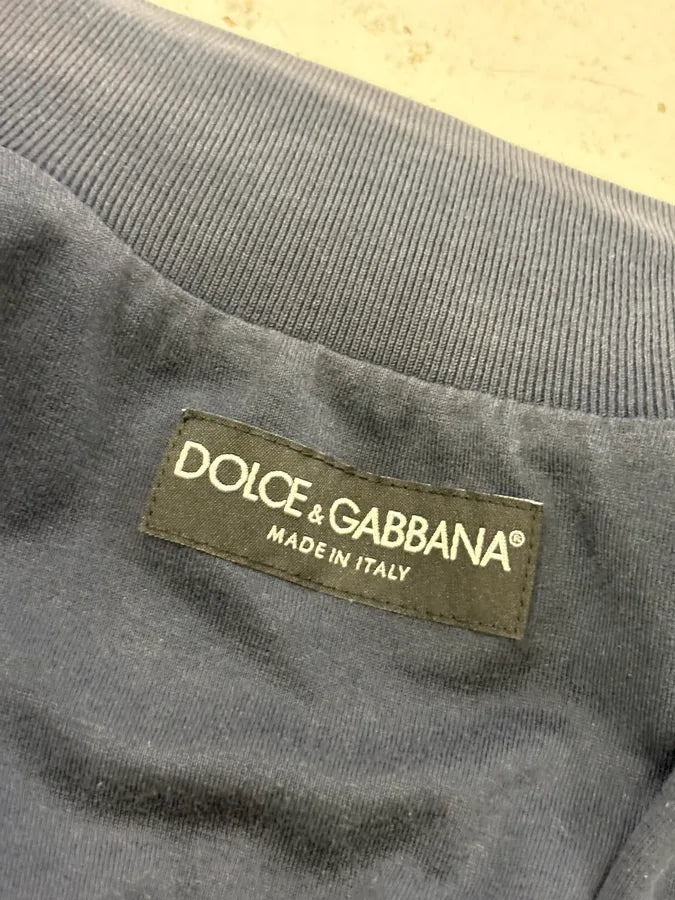 2000s Dolce & Gabbana Blue Italia Stripe Zip Track Sweater aGaoEeB 10